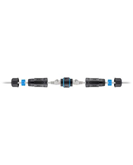 POWERTECH ΑΔΙΆΒΡΟΧΟΣ ΣΎΝΔΕΣΜΟΣ RJ45 CAB-N427, CAT 6, IP68, ΜΑΎΡΟΣ