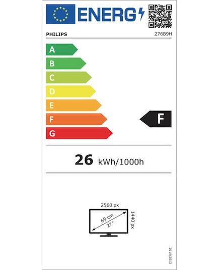 LED PHILIPS 276B9H 4MS IPS QHD 27"