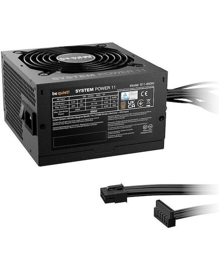 BEQUIET PSU SYSTEM POWER 11 650W BP011EU, BRONZE CERTIFIED, SILENCE-OPTIMIZED 12CM SILENT FAN, 5YW.