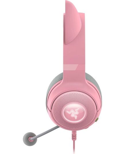 RAZER KRAKEN KITTY V2 PINK RGB USB 7.1 GAMING HEADSET KITTY EARS PC / PS5 / SWITCH (RZ04-04730200-R3M1) (RAZRZ04-04730200-R3M1)
