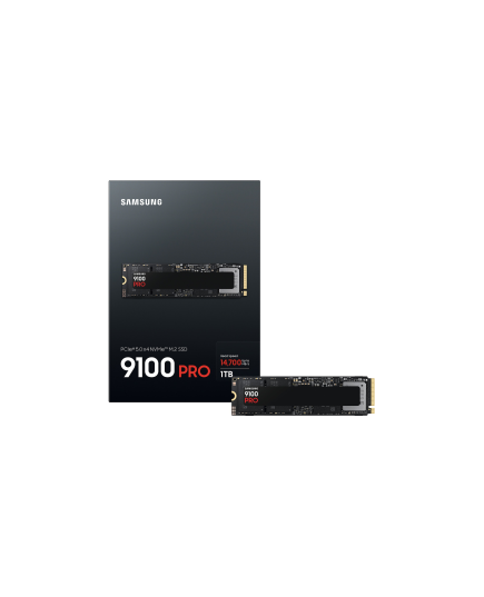 SAMSUNG SSD M.2 NVME PCI-E GEN5 1TB MZ-VAP1T0BW SERIES 9100 PRO, M.2 2280, NVME PCI-E GEN5X4, READ 14700MB/S, WRITE 13300MB/S, 5YW.