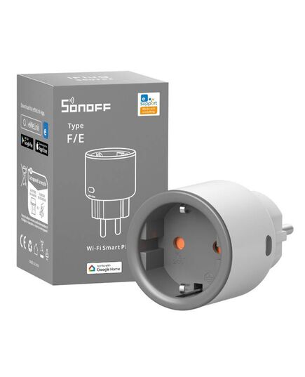 SONOFF SMART ΑΝΤΆΠΤΟΡΑΣ ΡΕΎΜΑΤΟΣ S60TPF, ΜΟΝΌΣ, 4000W, WIFI, ΛΕΥΚΌΣ