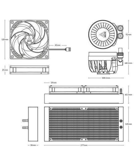 ARCTIC LIQUID FREEZER III PRO 240 (BLACK) IMPROVED AIO CPU WATER COOLER 1700,1851,AM4,AM5