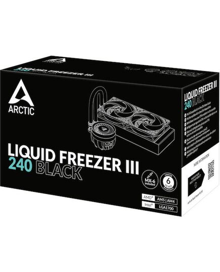 ARCTIC LIQUID FREEZER III PRO 240 (BLACK) IMPROVED AIO CPU WATER COOLER 1700,1851,AM4,AM5