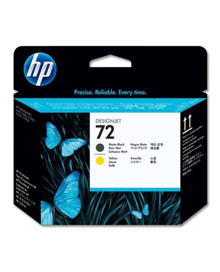 HP ΚΕΦΑΛΉ ΕΚΤΎΠΩΣΗΣ NO.72 MATTE BLACK & YELLOW (C9384A) (HPC9384A)