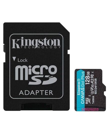 KINGSTON MEMORY CARD SDCG4/128GB CANVAS GO PLUS CLASS 10, UHS-I, U3, V30, A2