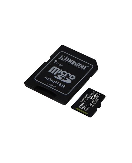 KINGSTON MEMORY CARD MICROSD CANVAS SELECT PLUS SDCS2/128GB, CLASS 10, SD ADAPTER