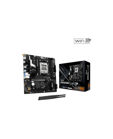 ASROCK MB B850M-X WIFI R2.0, SOCKET AMD AM5, CS AMD B850, 2 DIMM SOCKETS DDR5, HDMI/DP, PCI-E GEN 5.0, 2.5G LAN, MICRO-ATX, 3YW.