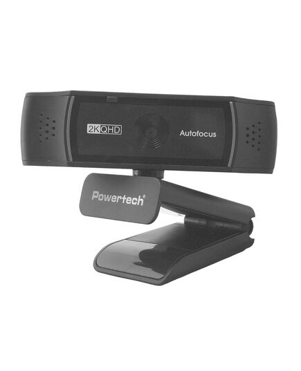 POWERTECH WEB CAMERA PT-1428, 5MP, 2K QHD, ΑΥΤΌΜΑΤΗ ΕΣΤΊΑΣΗ, 1.5M, ΜΑΎΡΗ