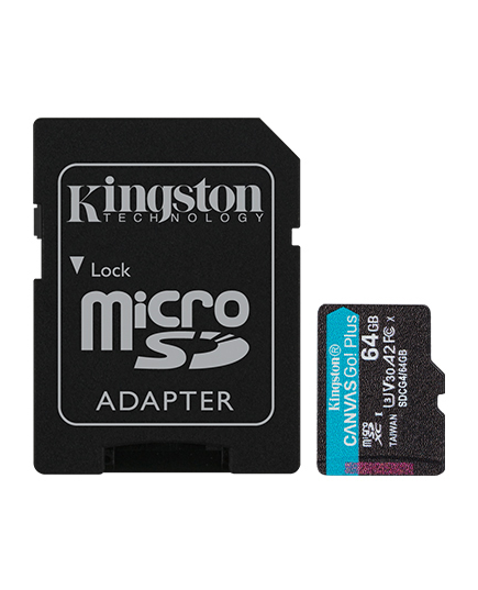 64GB MICROSDXC CANVAS GO PLUS G4 + ADP