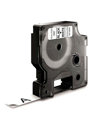 ΤΑΙΝΊΑ ΕΤΙΚΕΤΟΓΡΆΦΟΥ DYMO NYLON D1 (ΜΑΎΡΑ ΓΡΆΜΜΑΤΑ ΣΕ ΛΕΥΚΌ ΦΌΝΤΟ) (S0718040) (DYMO16957)
