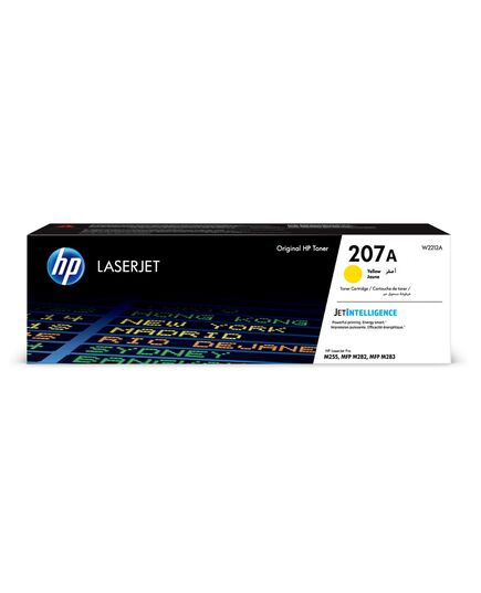 HP 207A YELLOW LASERJET TONER CARTRIDGE (1.25K) (W2212A) (HPW2212A)