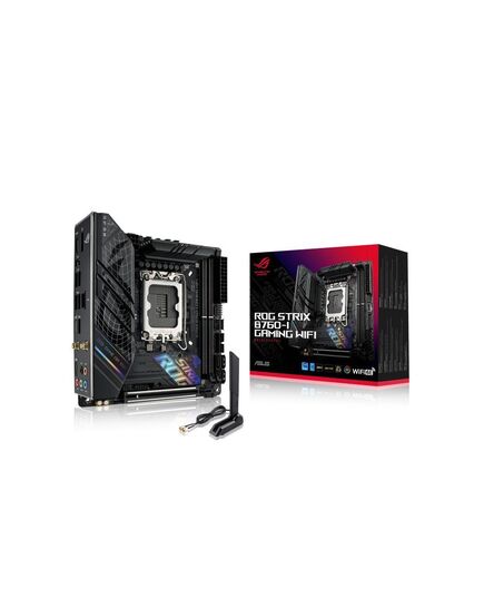 ASUS ROG STRIX B760-I GAMING WIFI INTEL B760 LGA 1700 MINI ITX (90MB1D90-M1EAY0) (ASU90MB1D90-M1EAY0)