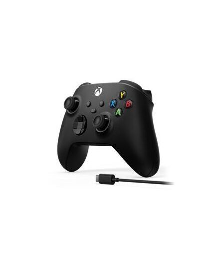 MICROSOFT XBOX WIRELESS CONTROLLER + USB-C CABLE BLACK GAMEPAD ANALOGUE / DIGITAL PC, XBOX ONE, XBOX ONE S, XBOX ONE X, XBOX SERIES S, XBOX SERIES X