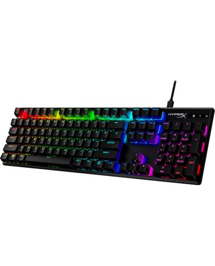 HYPERX ALLOY ORIGINS PBT HX AQUA MECHANICAL FULL SIZE GAMING KEYBOARD (US LAYOUT) - BLACK - 639N5AA