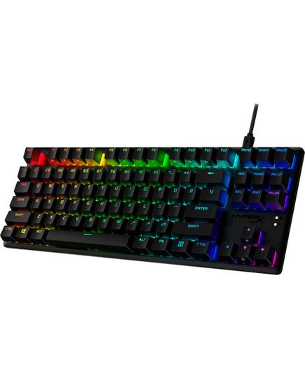 HYPERX ALLOY ORIGINS CORE PBT HX AQUA MECHANICAL TENKEYLESS GAMING KEYBOARD (US LAYOUT) - BLACK - 639N9AA