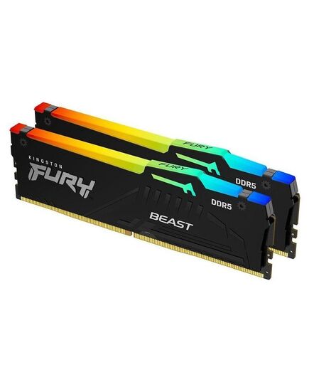 KINGSTON MEMORY KF556C40BBAK2-128 FURY BEAST BLACK RGB DDR5, 5600MT/S, 128GB,KIT OF 2