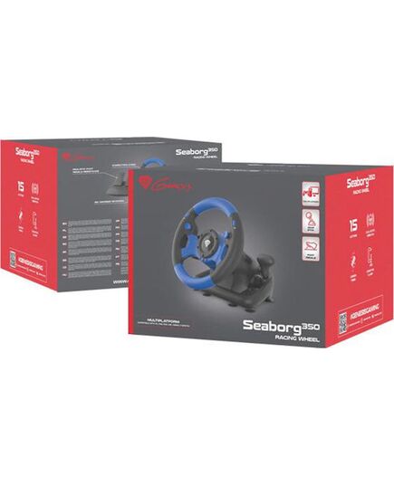 GENESIS GAMING DRIVING WHEEL SEABORG 350 FOR PC/CONSOLE (NGK-1566) (GNSNGK-1566)