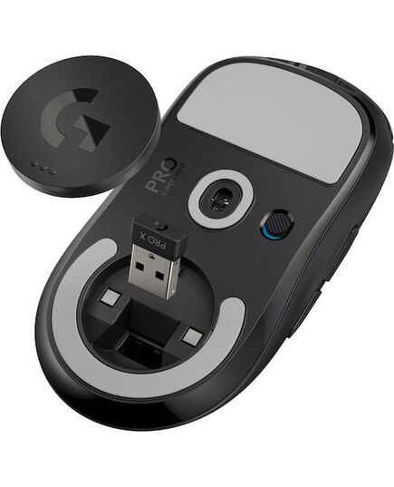 GAM.MOUSE LOGITECH GPRO X SPRLT. W/L BLK