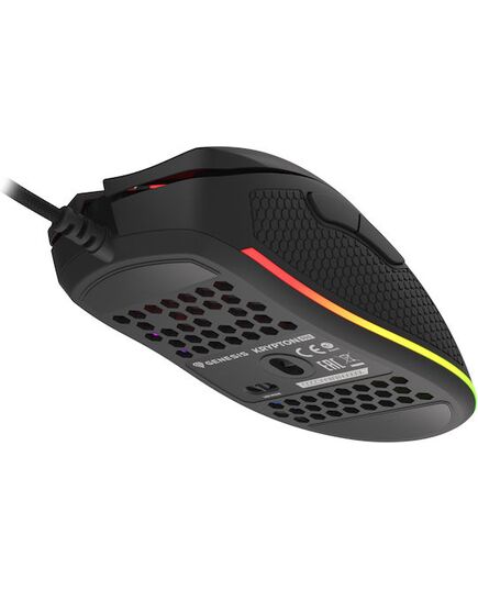 GENESIS GAMING MOUSE KRYPTON 555 8000DPI, RGB, BLACK SOFTWARE (NMG-1839) (GNSNMG-1839)
