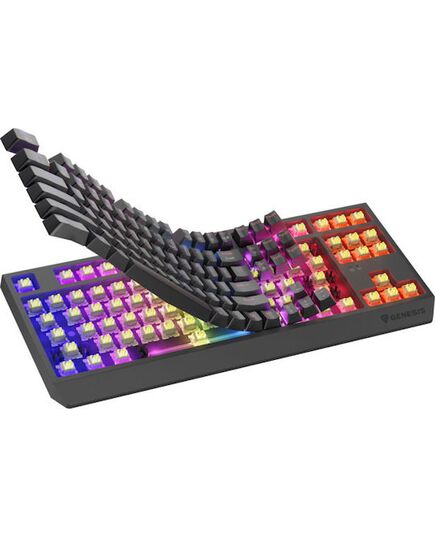 GENESIS GAMING KEYBOARD THOR 230 TKL WIRELESS US BLACK RGB MECHANICAL OUTEMU SILENT LEMON (NKG-2108) (GNSNKG-2108)