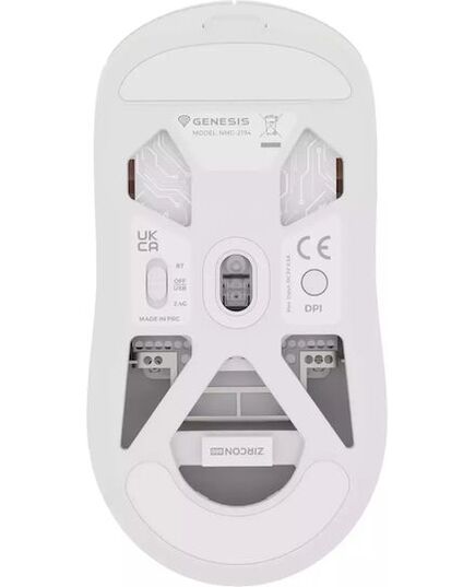 GENESIS GAMING MOUSE ZIRCON 660 PRO WIRELESS 26000DPI WHITE (NMG-2194) (GNSNMG-2194)