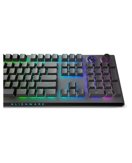 DELL ALIENWARE TRI-MODE WIRELESS GAMING KEYBOARD - AW920K - DARK SIDE OF THE MOON