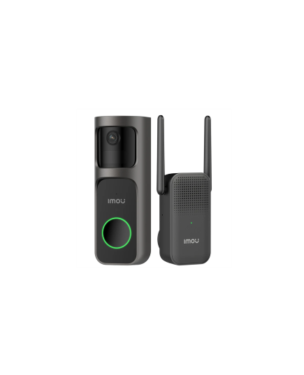 IMOU SMART HOME DOORBELL 2S KIT DB-2SP-3T0W/ DS2S, INDOOR WIRELESS DOORBELL WITH CHIME, 5000MAH BATTERY, BUILT-IN MIC & SPEAKER, 2-WAY TALK, PIR, CALL NOTIFICATIONS, MULTIPLE RINGTONES, 2.4GHZ WIFI, MICRO SD UP TO 512GB, WEATHERPROOF, 3YW.
