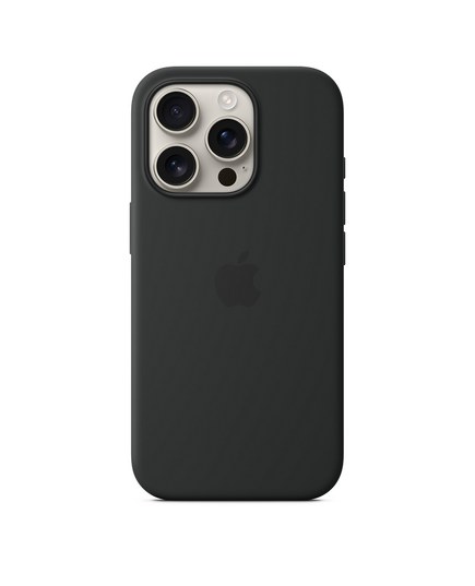 IPHONE 16 PRO SILICONE CASE MAGS-BLACK