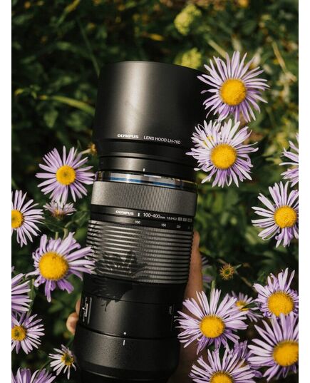 OLYMPUS M.ZUIKO DIGITAL ED 100-400MM LENS F5.0-6.3 IS / EZ-M1040 BLACK