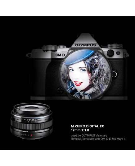 OLYMPUS 17MM 1:1.8 BLACK M.ZUIKO DIGITAL (EW-M1718) LENSE MICRO FT
