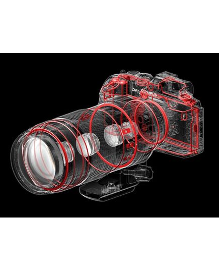 OLYMPUS M.ZUIKO DIGITAL ED 100-400MM LENS F5.0-6.3 IS / EZ-M1040 BLACK