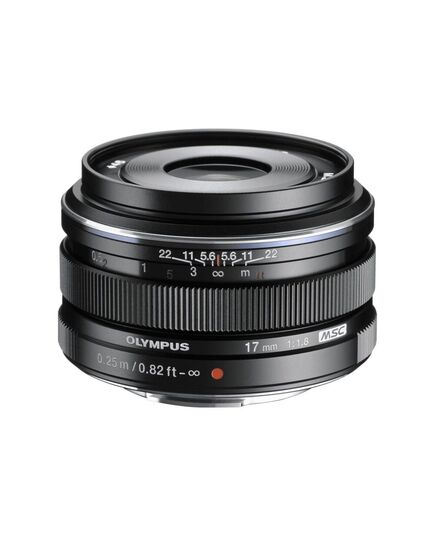 OLYMPUS 17MM 1:1.8 BLACK M.ZUIKO DIGITAL (EW-M1718) LENSE MICRO FT