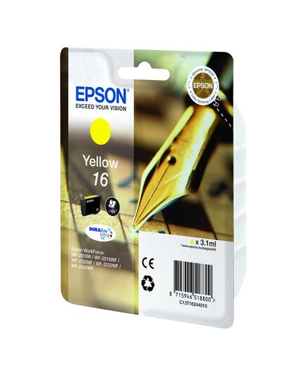 EPSON ΜΕΛΆΝΙ INKJET NO.16 YELLOW (C13T16244012) (EPST162440)