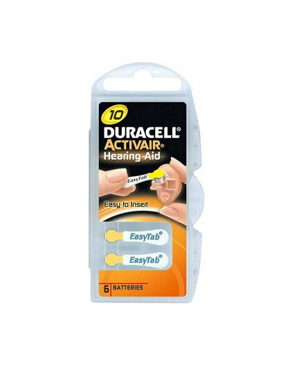 DURACELL ACTIVAIR ΜΠΑΤΑΡΊΕΣ ΑΚΟΥΣΤΙΚΏΝ ΒΑΡΗΚΟΪ́ΑΣ 10 1.4V 6ΤΜΧ (ACA10MF) (DURACA10MF)