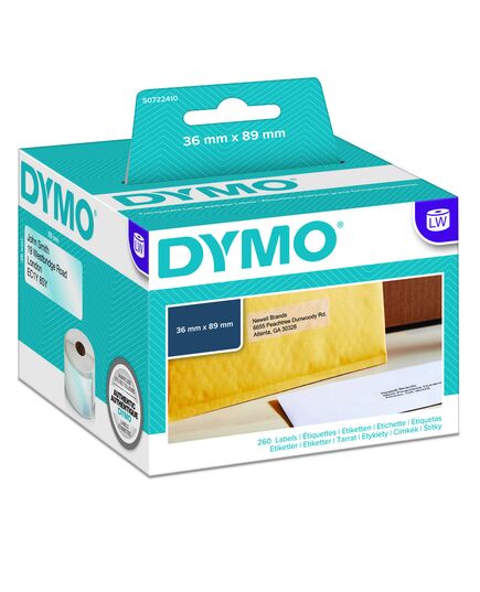 ΠΛΑΣΤΙΚΉ ΕΤΙΚΈΤΑ DYMO 99013 89X36MM (ΔΙΆΦΑΝΟ) (1 ΡΟΛΌ) (S0722410) (DYMO99013)