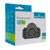 POWERTECH ΑΝΤΆΠΤΟΡΑΣ ΡΕΎΜΑΤΟΣ PT-817, 1X SCHUKO, 2X EURO, 16A, ΜΑΎΡΟΣ