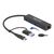 DELOCK DOCKING STATION 64149 3X USB 3.2 GEN 1/LAN 1000MBPS, 5GBPS, ΜΑΎΡΟ