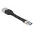 DELOCK ΚΑΛΏΔΙΟ USB ΣΕ RJ45 86937, 10/100/1000 MBPS, 13CM, ΜΑΎΡΟ