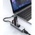 CABLETIME USB-C HUB CT-CMLU3, RJ45 & 3X USB ΘΎΡΕΣ, 5GBPS, 1000MBPS, ΓΚΡΙ