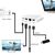POWERTECH USB-C DOCKING STATION PTH-085, HDMI/RJ45/USB/USB-C PD, ΓΚΡΙ