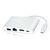 POWERTECH USB-C DOCKING STATION PTH-085, HDMI/RJ45/USB/USB-C PD, ΓΚΡΙ