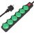 POWERTECH ΠΟΛΎΠΡΙΖΟ PT-1071, 6X SCHUKO, IP44, 16A, 1.5M, ΜΑΎΡΟ