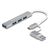 DELOCK USB HUB 64214, 4X USB ΘΎΡΕΣ, USB & USB-C ΣΎΝΔΕΣΗ, ΓΚΡΙ