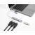 DELOCK USB HUB 64214, 4X USB ΘΎΡΕΣ, USB & USB-C ΣΎΝΔΕΣΗ, ΓΚΡΙ