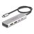 DELOCK USB-C HUB 64230, 2X USB/2X USB-C ΘΎΡΕΣ, 10 GBPS, ΓΚΡΙ