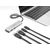 DELOCK USB-C HUB 64230, 2X USB/2X USB-C ΘΎΡΕΣ, 10 GBPS, ΓΚΡΙ
