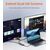 CABLETIME DOCKING STATION CT-CM2H4K-AG, USB/USB-C/2X HDMI, 4K 100W, ΓΚΡΙ