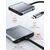 CABLETIME DOCKING STATION CT-CM2H4K-AG, USB/USB-C/2X HDMI, 4K 100W, ΓΚΡΙ