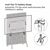 BRATECK ΒΆΣΗ ΔΑΠΈΔΟΥ FS12-46F-01 ΓΙΑ ΤΗΛΕΌΡΑΣΗ 49-70", ΈΩΣ 40KG